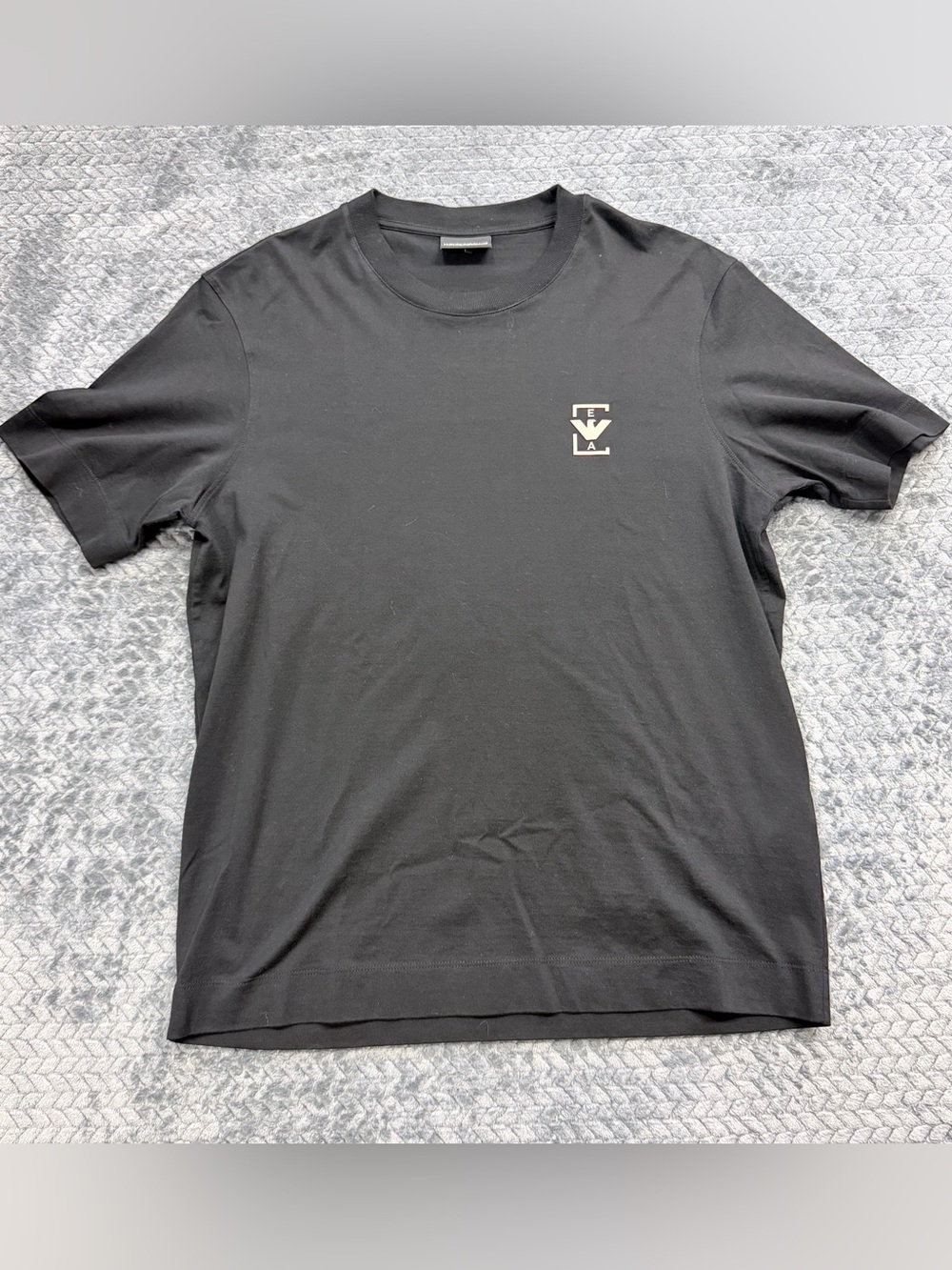 Emporio Armani Black Logo T-Shirt Size Large